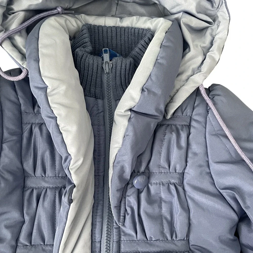 Vintage Rothschild 1980s Periwinkle Hooded Puffer Winter Coat‎ | Girls Size 5